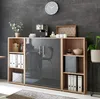 A modern office or living space with a cabinet and shelving unit. Produktbild-Vorschau
