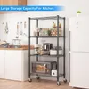 Czteropoziomowy regał stojący na kółkach, regał do dużych Podgląd zdjęcia produktu 2