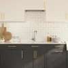 vidaXL Uchwyty meblowe 10 szt. Złota stal nierdzewna 128 mm Podgląd zdjęcia produktu 4