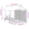 Outdoor-Hundezwinger mit Dach Silbern 2x6x2,5m Verzinkter Produktbild-Vorschau 4