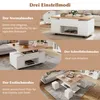 Couchtisch höhenverstellbar 100 × 50 × 48 cm, 3-in-1 Produktbild-Vorschau 6