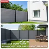 WPC Sichtschutzzaun Kronos mit robusten Aluminium-Pfosten Produktbild-Vorschau 9