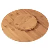 SIDCO Drehteller Bambus Drehplatte Servierplatte drehbar XL Produktbild-Vorschau 6