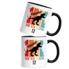 Roooaarr Ich Bin 12 Tasse Schwarz Dinosaurier Dino T-Rex Produktbild-Vorschau 2