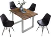 Esstisch Baumkante massiv Akazie Nussbaum 100 x 70 silber Produktbild-Vorschau 5