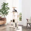 vidaXL Arbre à chat avec colonnes à griffer en sisal Crème Voir les images du produit 2