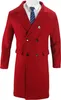 Herren Mantel Herbst Winter Lang Trenchcoat Slim Fit Produktbild-Vorschau 4