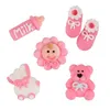 Tortendekor Taufe Tortenfigur 16 Zuckerfiguren ROSA Produktbild-Vorschau 6