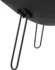 A close-up view of the underside of a black metal object, showing the attachment points of its legs. Náhľad obrázku produktu