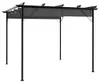 vidaXL Pergola avec toit extensible Anthracite 3x3 m Acier Voir les images du produit 6