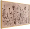Posterpapier Poster - Field Flowers - black plants on a Produktbild-Vorschau 1