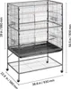 VEVOR klietka pre vtáky, 930x580x1510 mm, kovaná voliéra Náhľad obrázku produktu 8