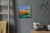 Coloray Uhr auf Leinwand 30x30 cm Wand Uhr Dekoration Produktbild-Vorschau 4