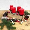 Kerzenhalter aus massivem Metall für Adventskranz - Produktbild-Vorschau 3
