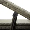 vidaXL 2-Personen-Sonnenliege mit Auflage Grau Poly Rattan Produktbild-Vorschau 10