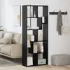 vidaXL Bücherregal Schwarze Eiche 67 x 25 x 161,5 cm Produktbild-Vorschau 2