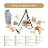 UMU® Set da campeggio in legno per bambini 45 pezzi - Anteprima dell’immagine prodotto 9