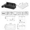 Versenkbare Aluminium Einbausteckdose 2-fach I USB-A USB-C Produktbild-Vorschau 6