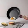 A hand holding a frying pan with a fried egg in it, above a sandwich and avocado slices. Anteprima dell’immagine prodotto