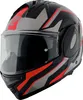 Bogotto FS-X600 Vyda Klapphelm, schwarz matt/grau/rot, S Produktbild-Vorschau 2