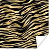 MuchoWow® Poster Muster - Zebra - Gold 75x75 cm - Wand Produktbild-Vorschau 1
