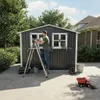 Abri de jardin en métal de 4,33 m² en tôle d'acier Voir les images du produit 3