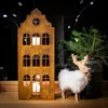 Domek Lampion Na Led Swiece Latarnia Handmade Rdzewiony Podgląd zdjęcia produktu 7