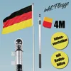 LEX Teleskop Fahnenmast 4 Meter inkl. Deutschland-Fahne Produktbild-Vorschau 2