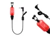A fishing bite indicator with a red translucent body and black components, shown against a white background. Produktbild-Vorschau