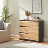 Credenza "Kyr" con 1 anta e 3 cassetti 80 x 40 x 75 cm Anteprima dell’immagine prodotto 5