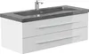 Badmöbel Granit G654 YAMO 130 cm 1 Hahnloch SoftClose in Produktbild-Vorschau 3