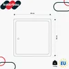 KOTARBAU® Sportello Ispezione Acciaio Inox 40x40 cm Argento Anteprima dell’immagine prodotto 3