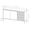 AX LIVING Sideboard Trentinis 153 2T3S Kommode mit Türen Produktbild-Vorschau 6
