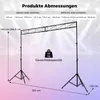 Trépied d'éclairage COSTWAY de 360 cm de long avec traverse Voir les images du produit 3