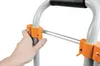 A hand is shown adjusting a part of a foldable transport cart. Náhled obrázku produktu