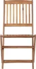 A front view of a wooden folding chair. Náhľad obrázku produktu