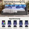 Stauraumbett mit LED-Beleuchtung, Lattenrost, Stauraum, Produktbild-Vorschau 8