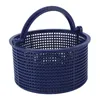 A blue plastic skimmer basket with a handle, isolated on a white background. Produktbild-Vorschau
