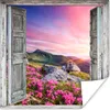MuchoWow® Poster Berge - Landschaft - Aussicht - Blumen Produktbild-Vorschau 1