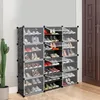 Schuhschrank modular DIY Steckregal System  Kunststoff Produktbild-Vorschau 2