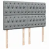 Maison Exclusive - Boxspringbett mit Matratze Hellgrau Produktbild-Vorschau 7