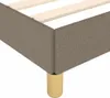 vidaXL Bettgestell mit Kopfteil ohne Matratze Taupe 90x200 Produktbild-Vorschau 6