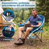 COSTWAY, skladacia kempingová stolička XXL, nosnosť 225 kg, Náhľad obrázku produktu 6