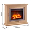 Elektrický krb BALDERIA Charon – stojací krb, 2000 W – Náhled obrázku produktu 5