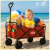 Sunshine roter Strandwagen faltbar Tourist Strand Camping Náhľad obrázku produktu 2