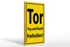 Holzschild Hinweis 20x30cm Tor Tag und Nacht freihalten Produktbild-Vorschau 1