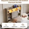 UnboxG Polsterbett 90x200 cm mit 2 Schubladen, Bett mit Produktbild-Vorschau 5