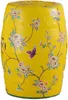 Sgabello in ceramica fine Asianliving fiori gialli fatti a Anteprima dell’immagine prodotto 1