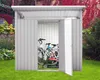 DURAMAX-Metallgerätehaus Palladium 8x6 silber-mit Pultdach Produktbild-Vorschau 5