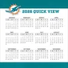 Turner Miami Dolphins NFL  Boxkalender 2026 Produktbild-Vorschau 4